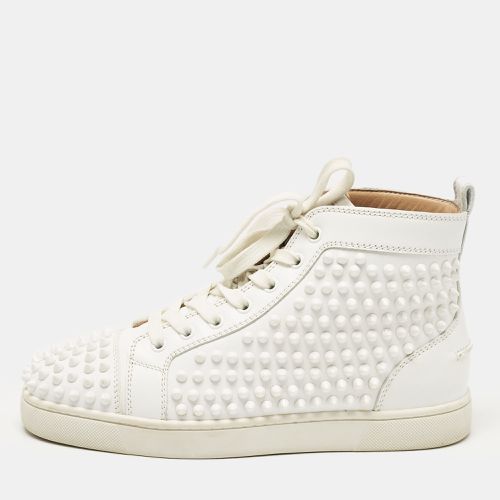 Christian Louboutin White Leather Louis Spikes High Top Sneakers Size 39 - Christian Louboutin - Modalova