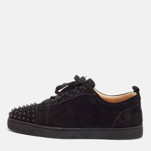 Christian Louboutin Black Suede Louis Junior Spikes Sneakers Size 44 - Christian Louboutin - Modalova