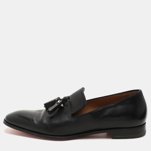 Christian Louboutin Black Leather Dandelion Tassel Loafers Size 45 - Christian Louboutin - Modalova