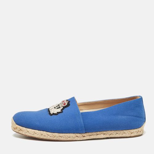 Christian Louboutin Blue Canvas Nanou Orlato Slip On Espadrille Size 46 - Christian Louboutin - Modalova