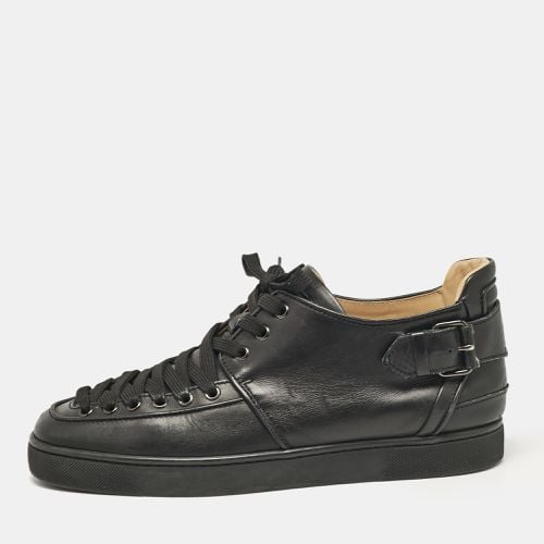 Christian Louboutin Black Leather Alfe Lace Up Sneakers Size 42 - Christian Louboutin - Modalova