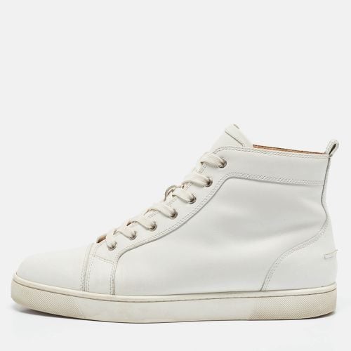 Christian Louboutin White Leather Louis High Top Sneakers Size 44 - Christian Louboutin - Modalova