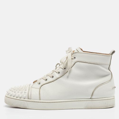 Christian Louboutin White Leather Louis Spikes High Top Sneakers Size 43.5 - Christian Louboutin - Modalova