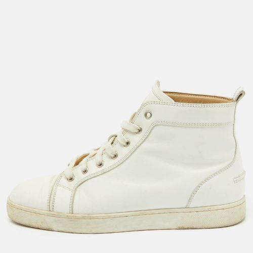 Christian Louboutin White Leather Louis High Top Sneakers Size 43 - Christian Louboutin - Modalova