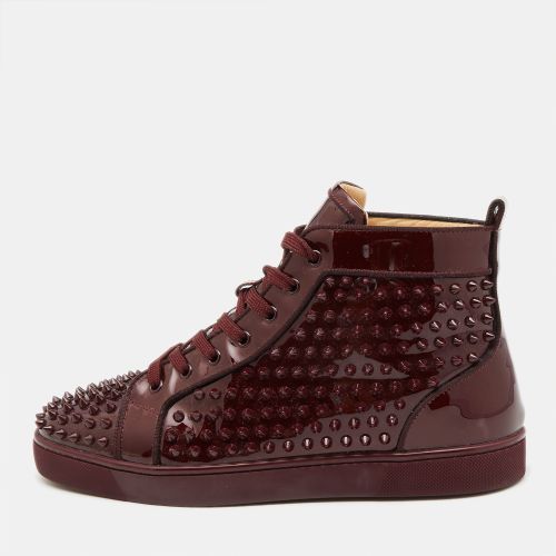 Patent Leather Louis Spikes High Top Sneakers Size 43 - Christian Louboutin - Modalova