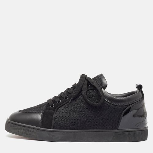 Christian Louboutin Black Leather and Mesh Fun Rantulow Sneakers Size 45 - Christian Louboutin - Modalova