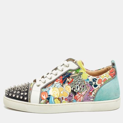 Christian Louboutin Multicolor Suede and Leather Louis Spikes Sneakers Size 42.5 - Christian Louboutin - Modalova