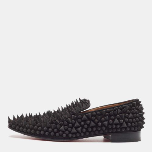 Christian Louboutin Black Suede Dandy Pik Pik Loafers Size 40 - Christian Louboutin - Modalova