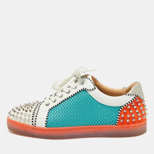 Mesh and Patent Leather Seavaste Lace Up Sneakers Size 43 - Christian Louboutin - Modalova