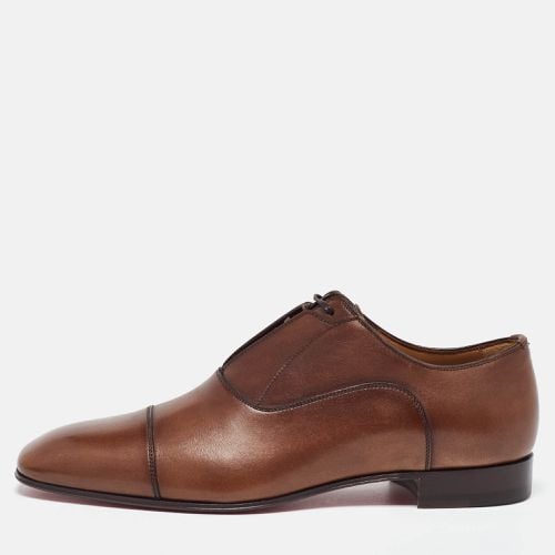 Christian Louboutin Brown Leather Cap Toe Oxfords Size 39 - Christian Louboutin - Modalova