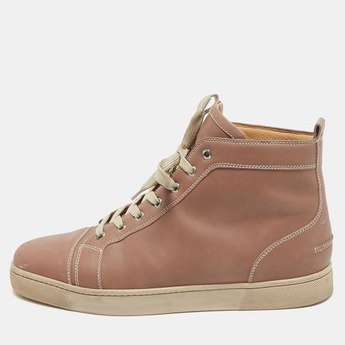 Christian Louboutin Beige Leather Louis High Top Sneakers Size 45 - Christian Louboutin - Modalova