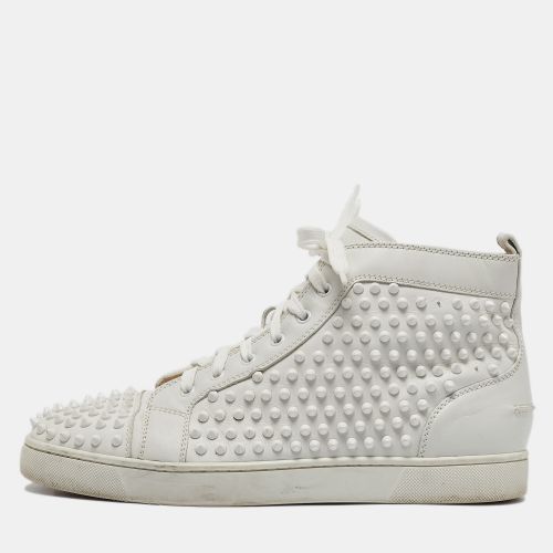 Leather Louis Spikes High Top Sneakers Size 44.5 - Christian Louboutin - Modalova