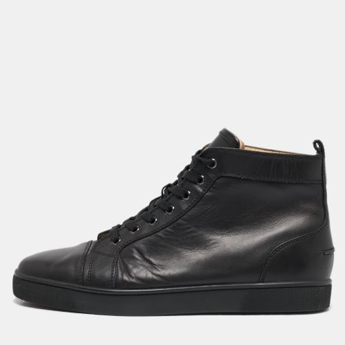 Christian Louboutin Black Leather Louis High Top Sneakers Size 43.5 - Christian Louboutin - Modalova