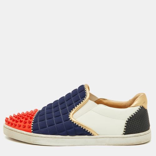 Fabric and Leather Roller Boat Slip On Sneakers Size 40 - Christian Louboutin - Modalova