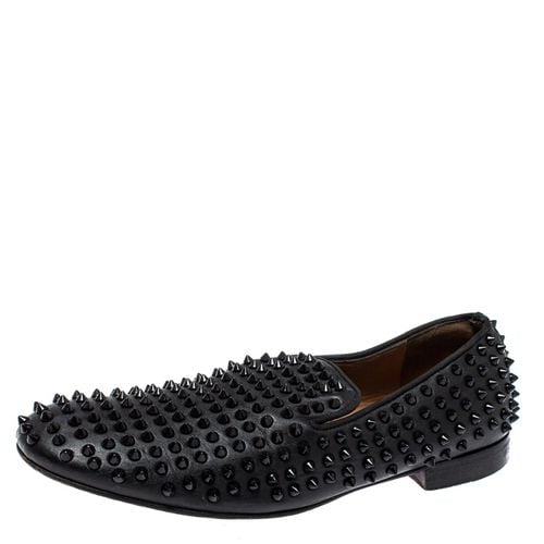 Christian Louboutin Black Leather Rollerboy Spiked Loafers Size 43.5 - Christian Louboutin - Modalova