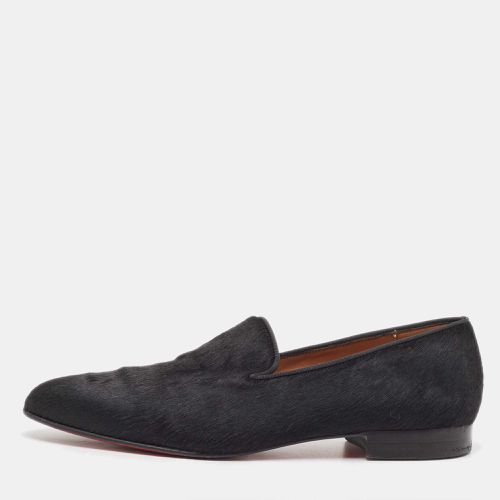 Christian Louboutin Black Calf Hair Slip On Loafers Size 43 - Christian Louboutin - Modalova