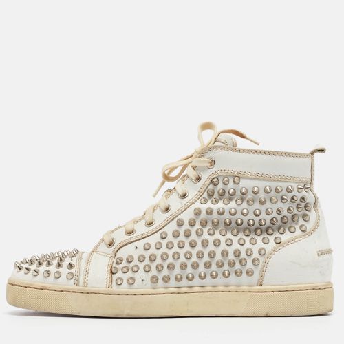 Christian Louboutin White Leather Pik Pik Louis High Top Sneakers Size 42 - Christian Louboutin - Modalova