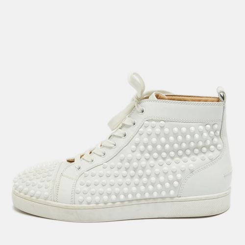 Christian Louboutin White Leather Louis Spikes High Top Sneakers Size 40.5 - Christian Louboutin - Modalova