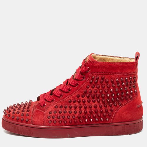 Christian Louboutin Red Suede Louis Spikes Sneakers Size 40.5 - Christian Louboutin - Modalova