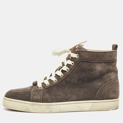 Christian Louboutin Brown Suede Rantus orlato High Top Sneakers Size 41 - Christian Louboutin - Modalova