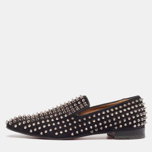 Christian Louboutin Black Suede Dandelion Spike Loafers Size 40 - Christian Louboutin - Modalova