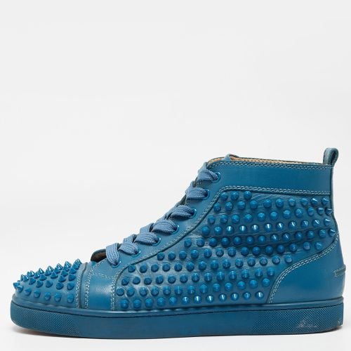 Christian Louboutin Blue Leather Louis Spikes Sneakers Size 41 - Christian Louboutin - Modalova