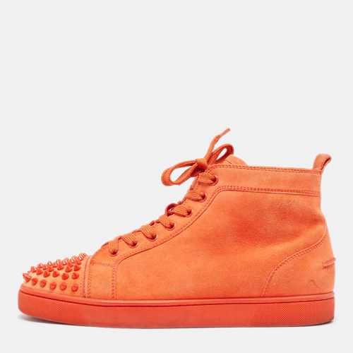 Christian Louboutin Orange Suede Lou Spikes Sneakers Size 41 - Christian Louboutin - Modalova