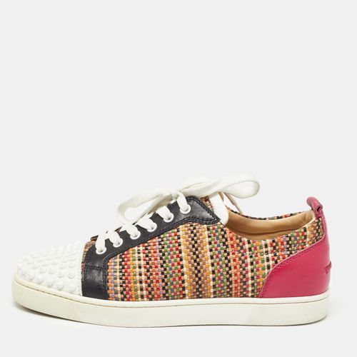 Christian Louboutin Multicolor Leather Louis Junior Spikes Orlato Sneakers Size 42 - Christian Louboutin - Modalova