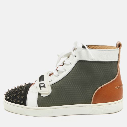 Christian Louboutin Multicolor Leather Lou Spike High Top Sneakers Size 42 - Christian Louboutin - Modalova