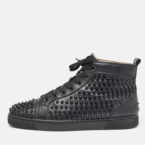 Christian Louboutin Black Leather Louis Spike Flat Sneakers Size 43 - Christian Louboutin - Modalova