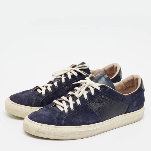 Achilles Size 42 /Black Grained Leather and Suede Low Top Sneakers - Common Projects - Modalova