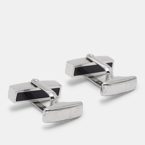 Dunhill Black Enamel Sterling Silver Cufflinks - Dunhill - Modalova