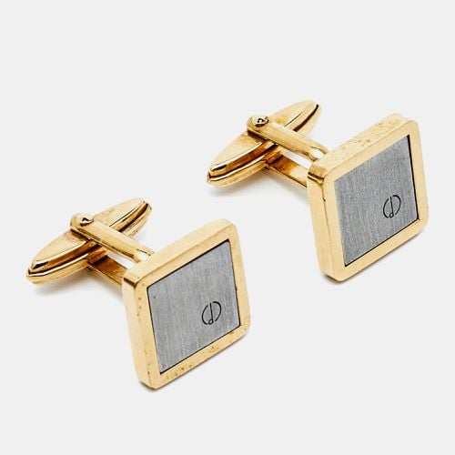 Dunhill Gold & Silver Tone Square Toggle Cufflinks - Dunhill - Modalova