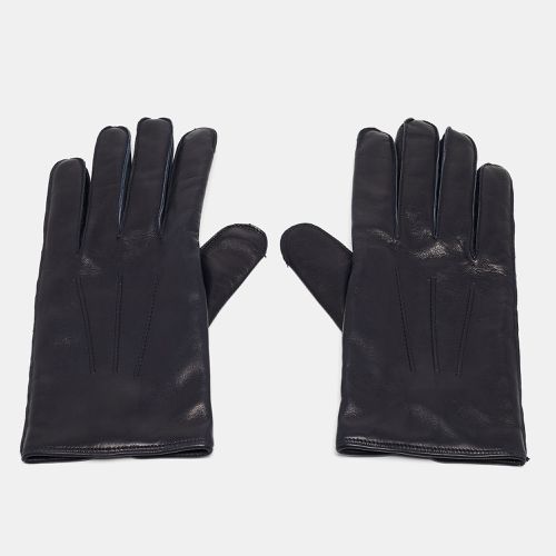 Dunhill Navy Blue Lambskin and Cashmere Gloves Size 8.5 - Dunhill - Modalova