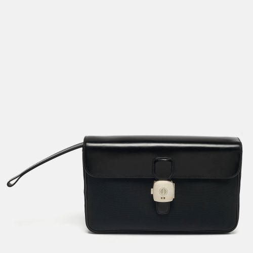 Dunhill Alfred Black Leather and Nylon Pouch - Dunhill - Modalova