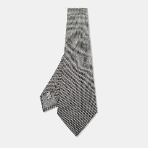 Dior Grey Patterned Silk Classic Tie - Dior Homme - Modalova