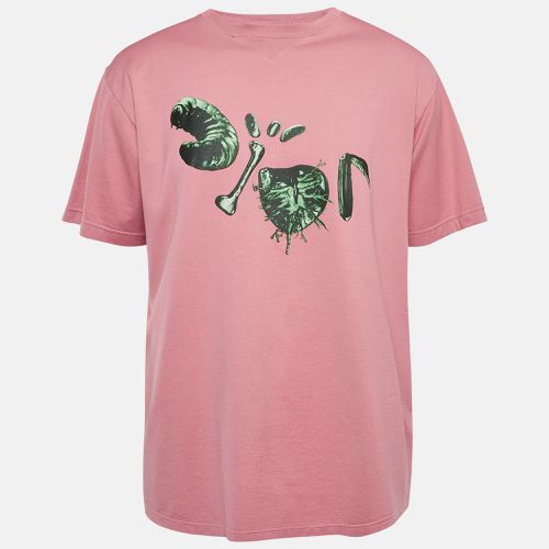 Dior X Travis Pink Printed Cotton T-Shirt L - Dior Homme - Modalova