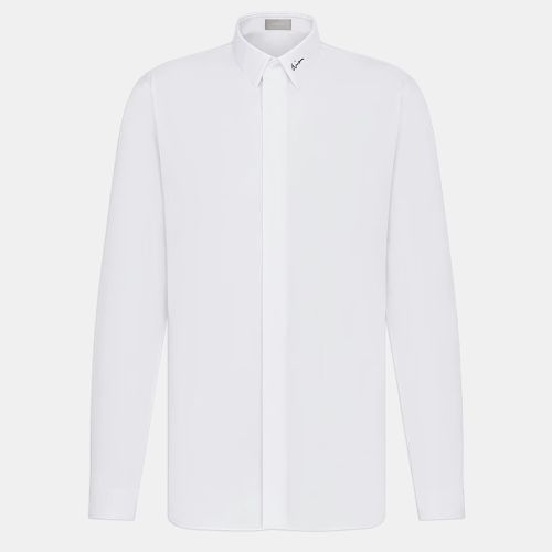 Dior White Poplin Long Sleeve Shirt S - Dior Homme - Modalova