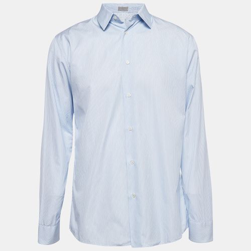 Dior Blue Pinstripe Cotton Buttoned Up Shirt L - Dior Homme - Modalova