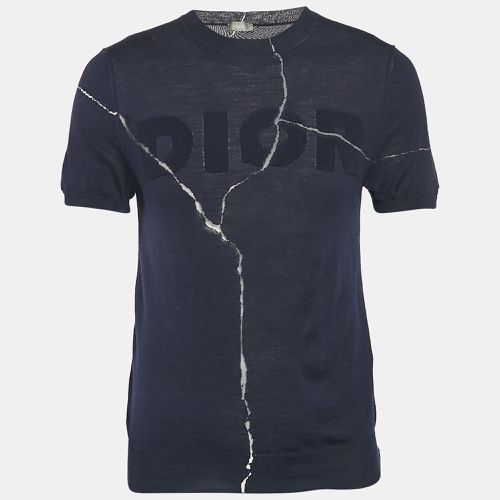 X Daniel Arsham Crack Effect Short Sleeve Sweatshirt S - Dior Homme - Modalova