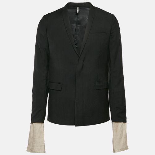 Dior Black Wool Cuff Extension Detail Single Breasted Blazer S - Dior Homme - Modalova