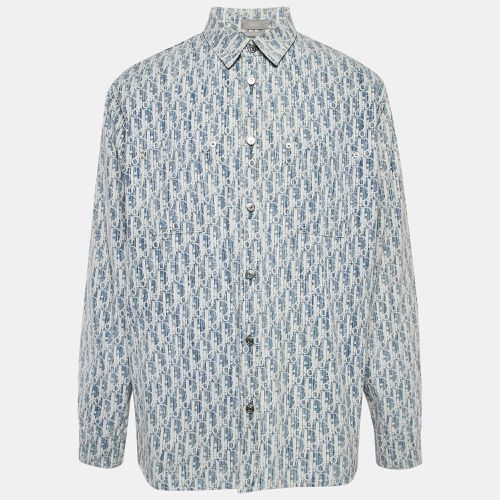 Oblique Jacquard Button Front Shirt XL - Dior Homme - Modalova