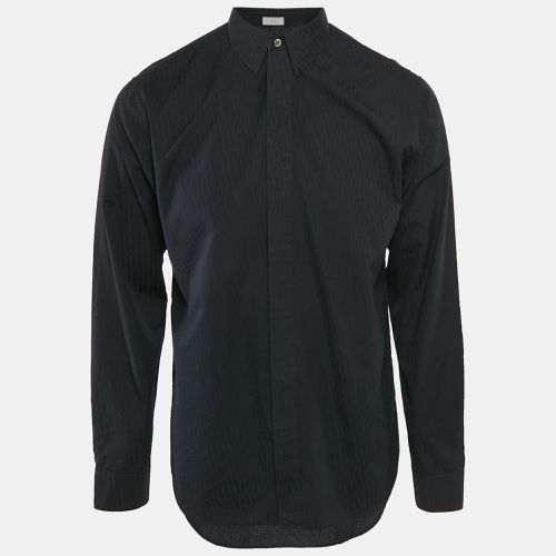 Dior Black Logo Jacquard Cotton Full Sleeve Shirt L - Dior Homme - Modalova