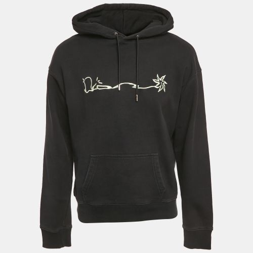 Dior Black Embroidered Cotton Hoodie S - Dior Homme - Modalova