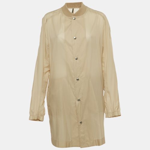 Dior Cream Nylon Semi Sheer Short Coat M - Dior Homme - Modalova
