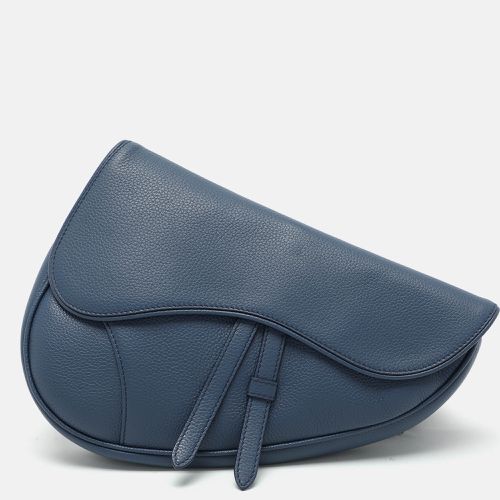 Dior Blue Leather Kim Jones Saddle Bag - Dior - Modalova