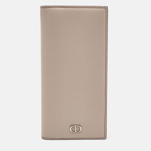 Dior Beige Leather Long Vertical Wallet - Dior - Modalova