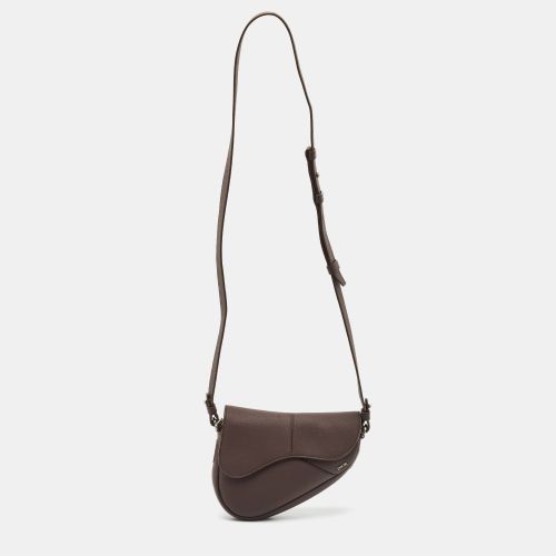 Saddle Mini Leather Crossbody Bag - Dior - Modalova