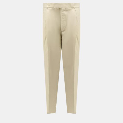 Dior Beige Cotton And Silk Casual Fit Trouser S - Dior - Modalova