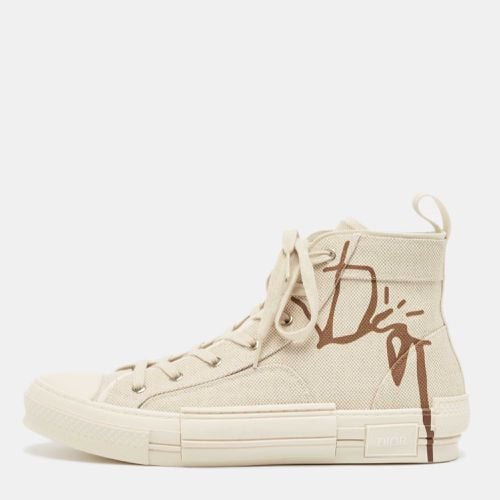 Dior Beige Canvas Jack B23 High Top Sneakers Size 44 - Dior - Modalova